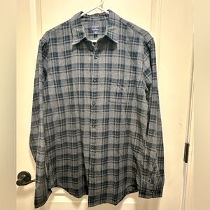 Men’s J Crew Flannel. NWT. Gray/Navy.